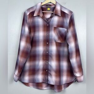 Eddie Bauer Women's Travex Expedition 2.0 Long Sleeve Flannel Shirt Size XL